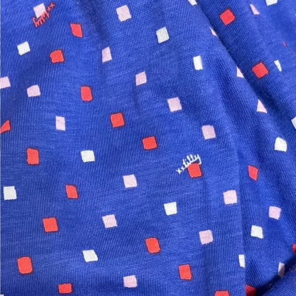 NWT Lilly Pulitzer XS Off The Shoulder Blue Pink Embroidered Kalama Mini Dress - Picture 8 of 11